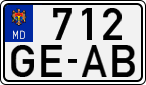License plate of Moldova, Motorcycles (1992)