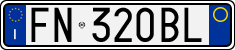 License plate of Italy, Cars (1994 year series)