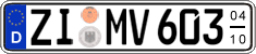 German license plate, Seasonal plates