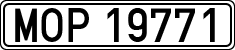 License plates of Spain, Official and military plates
