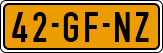 License plate of the Netherlands, Cars