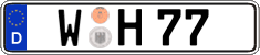 German license plate, Regular plates