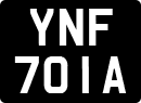 License plate of the United Kingdom, 1963 year system