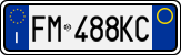License plate of Italy, Cars (1994 year series)