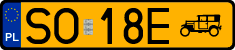 License plates of Poland, Oldtimers
