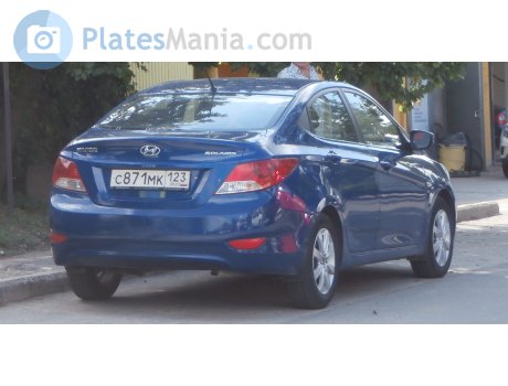 с871мк123, Hyundai Solaris