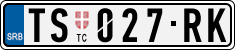 License plate of Serbia, Cars