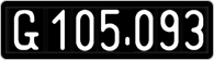 License plate of Austria, 1947 year system