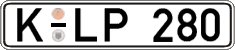 German license plate, Regular plates