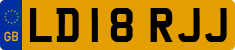 License plate of the United Kingdom, 2001 year system
