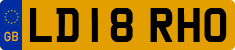 License plate of the United Kingdom, 2001 year system