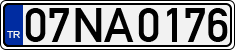 License plate of Turkey, Regular plates