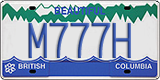 British Columbia, Vanity Plates