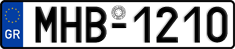 License plate of Greece, Cars