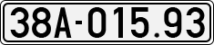 License plate of Vietnam, Cars