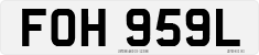 License plate of the United Kingdom, 1963 year system