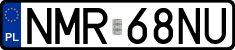 License plates of Poland, Regular car plates