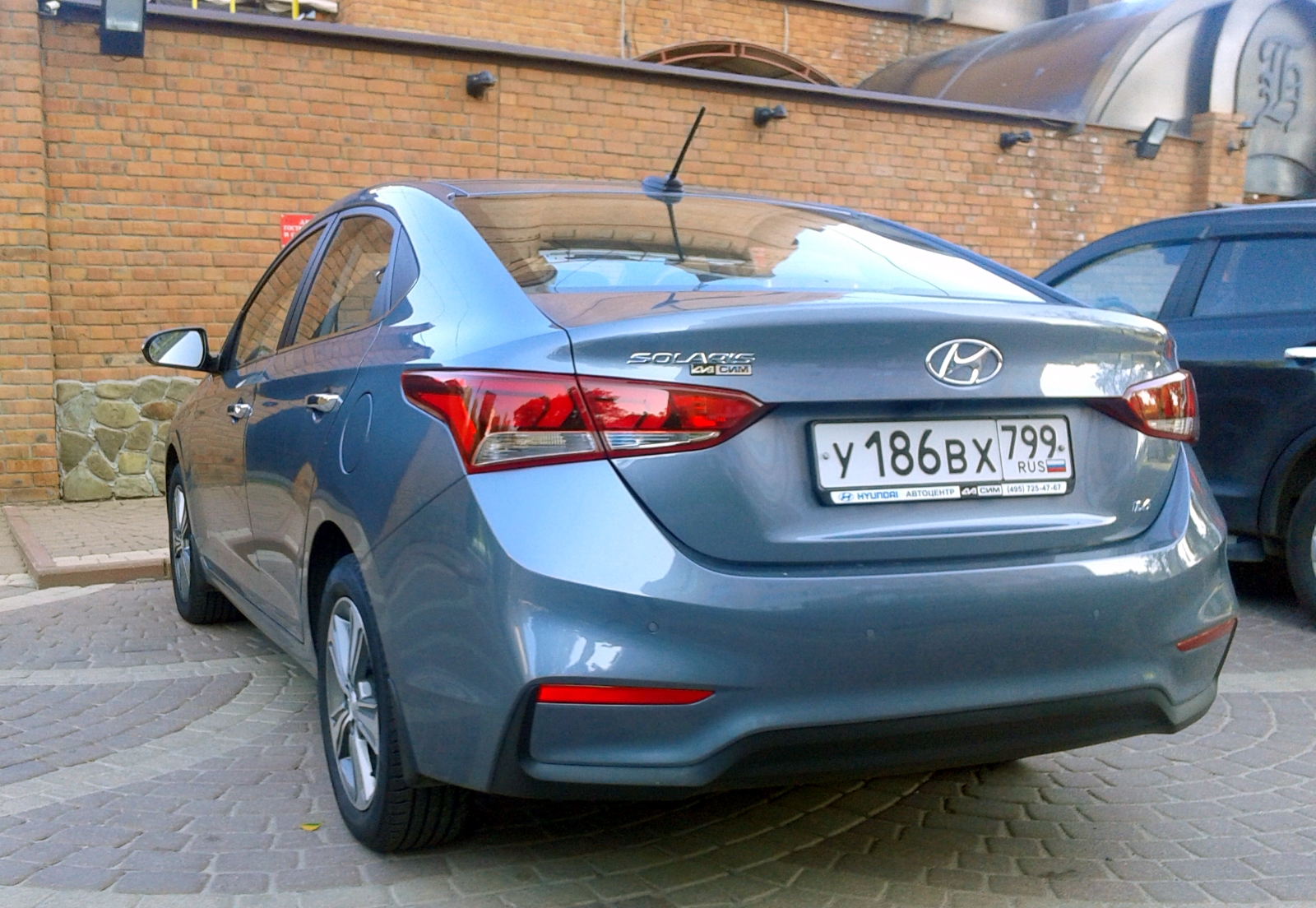 у 186 вх 799, Hyundai Solaris 2nd gen (HCR), 2017–2020