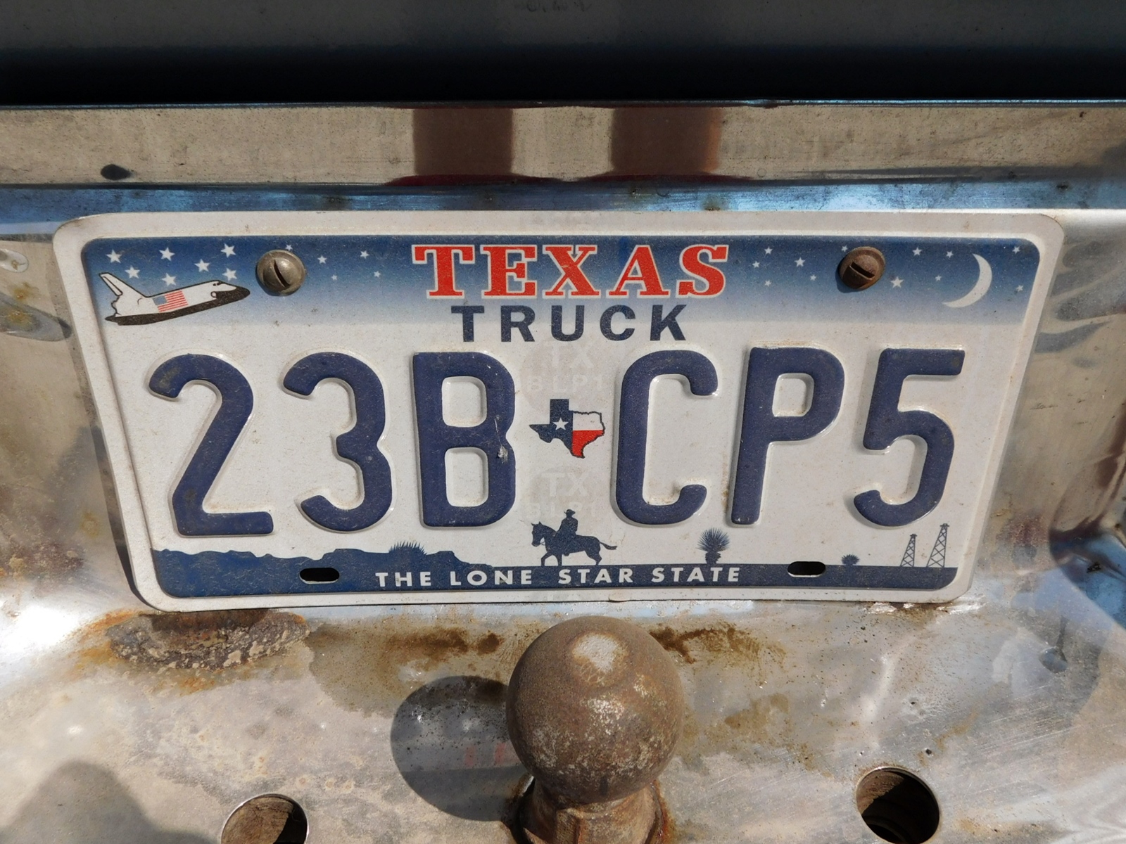 23B-CP5, License plate without vehicle 