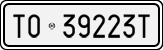 License plate of Italy, Cars (1927 year series)