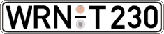 German license plate, Regular plates