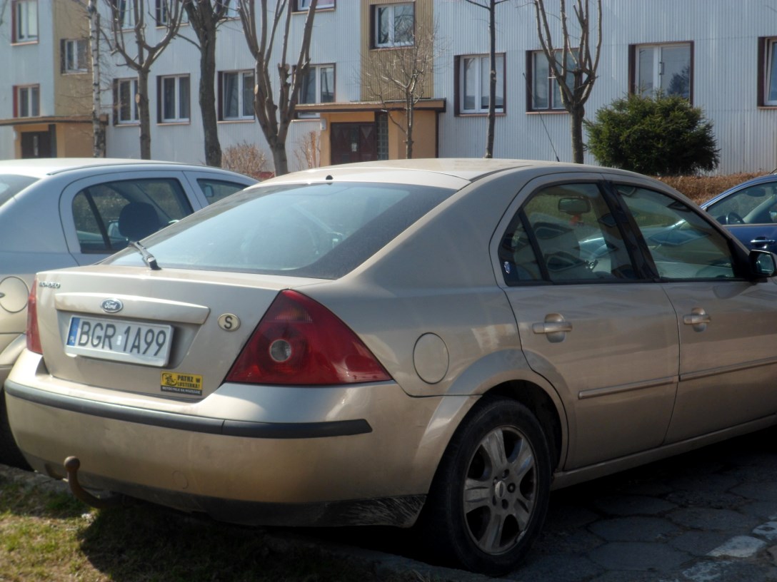 BGR 1A99, Ford Mondeo 2nd gen Sedan/Liftback (Mk3; CD132), 2000–2007