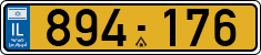 License plate of Israel, Regular plates