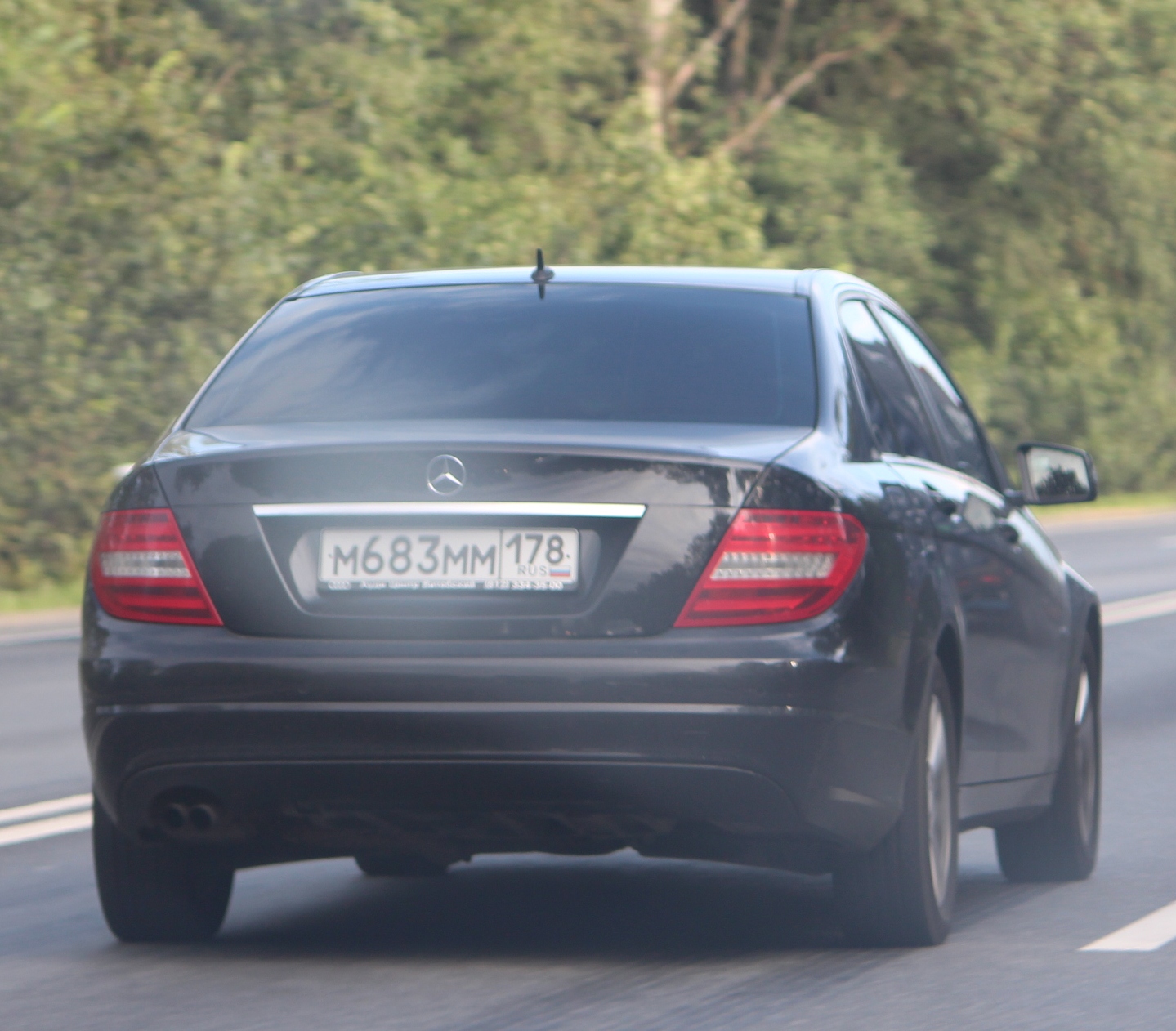 м 683 мм 178, Mercedes-Benz C-Klasse 3rd gen Sedan (W204), 2007–2015