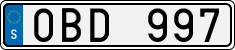 License plate of Sweden, Regular plates