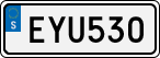 License plate of Sweden, Regular plates