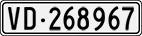 License plate of Switzerland, Cars