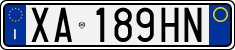 License plate of Italy, Cars (1994 year series)