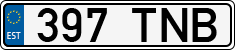 License plate of Estonia, Regular car plates