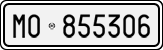 License plate of Italy, Cars (1927 year series)