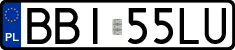 License plates of Poland, Regular car plates