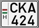 license plates of Hungary, Cars (1990)