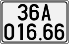 License plate of Vietnam, Cars