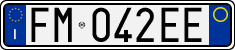 License plate of Italy, Cars (1994 year series)