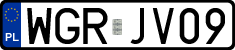 License plates of Poland, Regular car plates