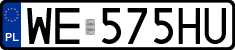 License plates of Poland, Regular car plates