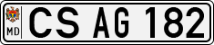 License plate of Moldova, Cars (1992)