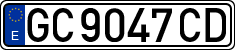 License plates of Spain, 1971 year series