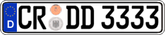 German license plate, Regular plates
