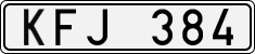 License plate of Sweden, Regular plates