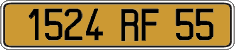 French license plate, FNI