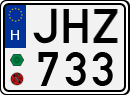 license plates of Hungary, Cars (1990)