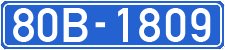 License plate of Vietnam, Government and public administrations