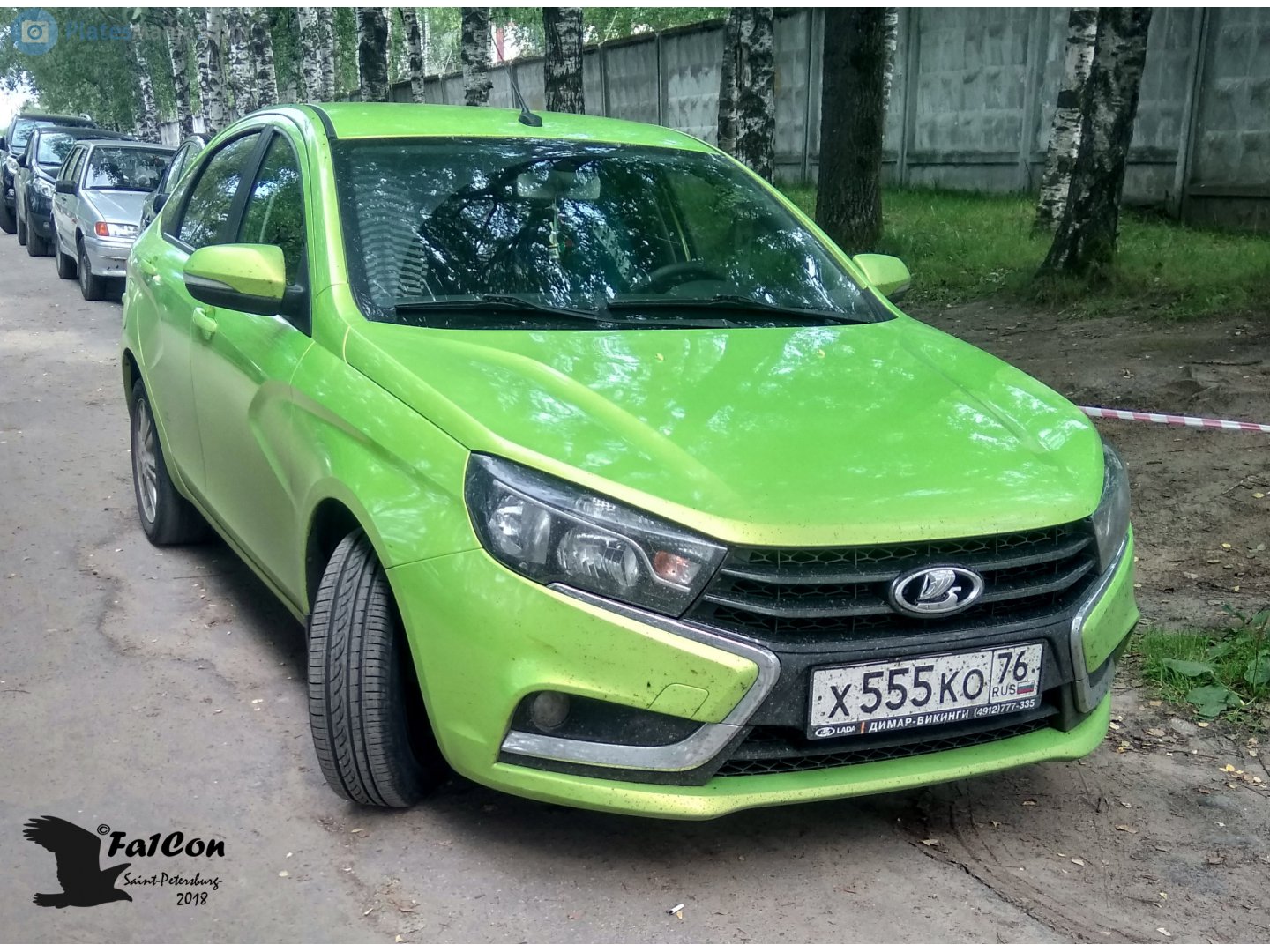 х 555 ко 76, Lada (VAZ) Vesta 1st gen Sedan (GFL), 2015–2022