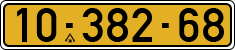 License plate of Israel, Regular plates