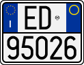 License plate of Italy, Motorcycles (1994 year series)